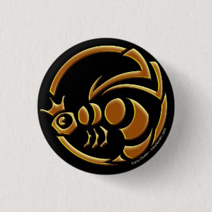 Tracy Queen - Queen Bee Crest 3 Cm Round Badge