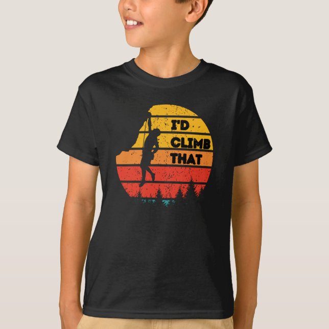 Trad Climbing Rock Climbing T-Shirt (Front)