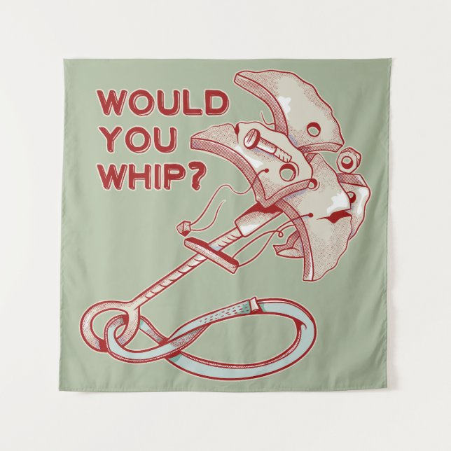 TRAD CLIMBING WHIPPER FALL TAPESTRY (Front)