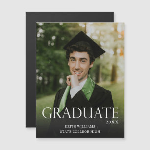 Trad Graduate 2M & Photo Graduation Magnet Darker