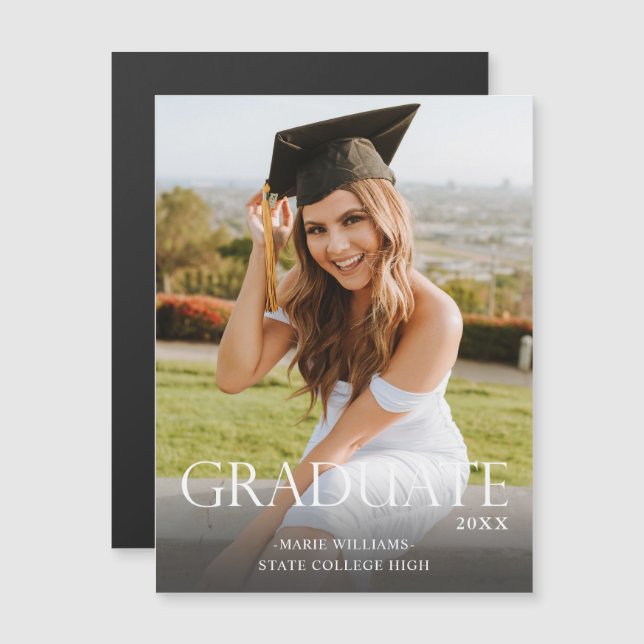 Trad Graduate 2M & Photo Graduation Magnet Lighter (Front/Back)