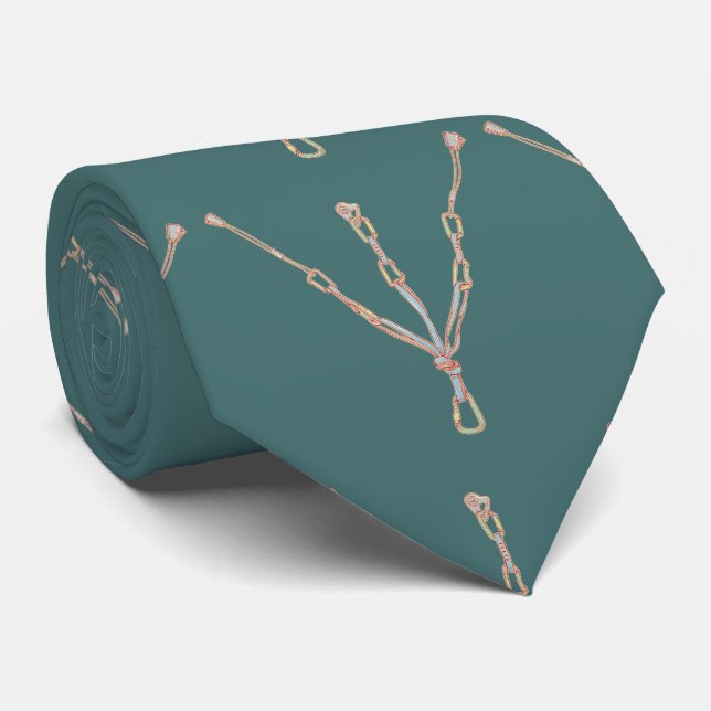 Trad rock climbing belay tie (Rolled)