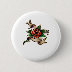 Trad Tattoo 005 Sticker  6 Cm Round Badge