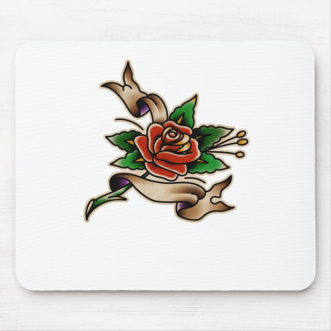 Trad Tattoo 005 Sticker  Mouse Mat (Front)