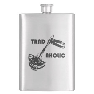 Tradaholic Rock Climber Hip Flask