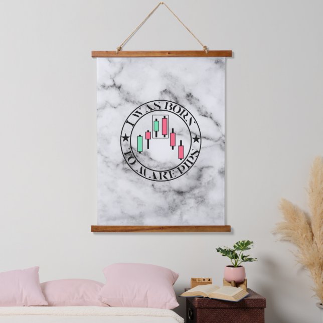 Trade Design | Bearish pattern Marble | Pips Hanging Tapestry (Bedroom)