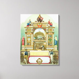 Trade Emblem of the Amalgamated Society of Woodwor Canvas Print