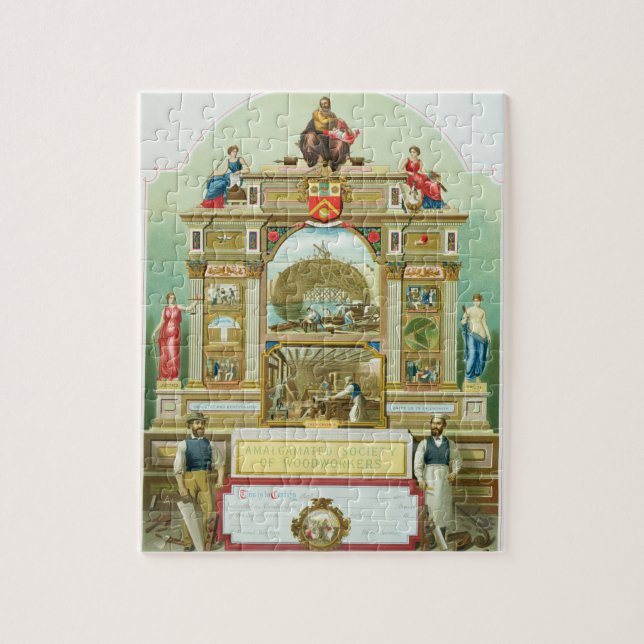 Trade Emblem of the Amalgamated Society of Woodwor Jigsaw Puzzle (Vertical)