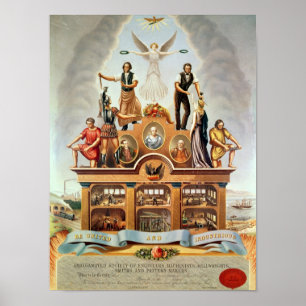 Trade Emblem of the Amalgamated Society Poster