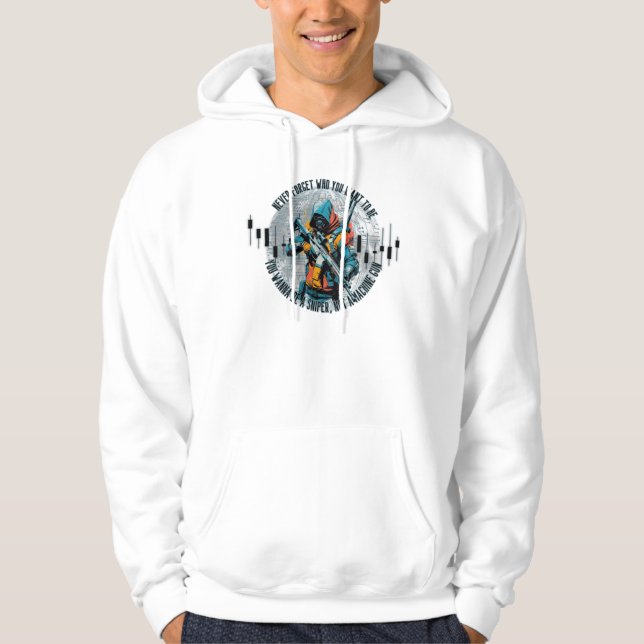 Trade Motivation | Cyberpunk Sniper | Fantasy  Hoodie (Front)
