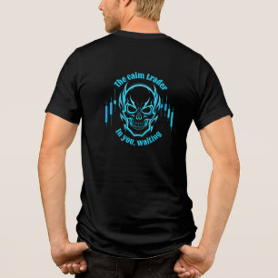 Trade Motivation Skull Calm Trader Tri-Blend Shirt