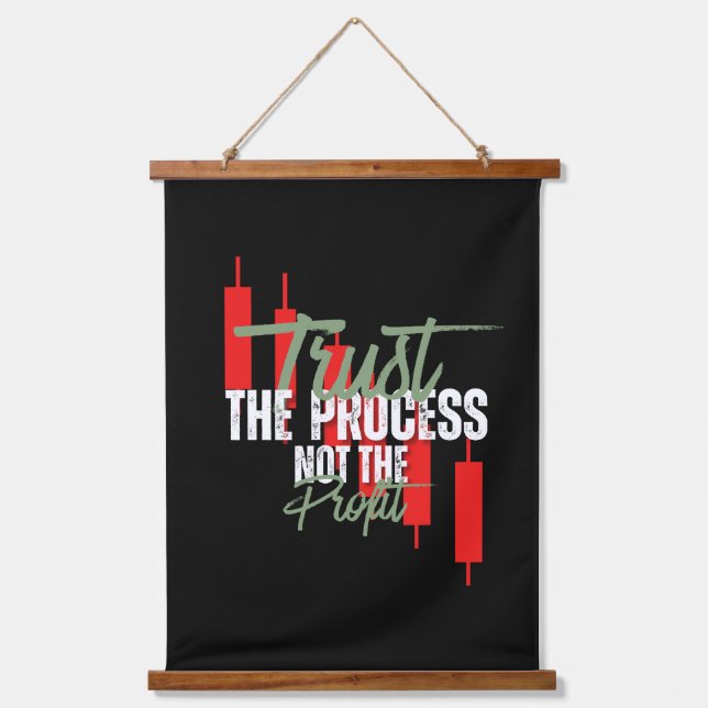 Trade Motivation | Trust | Self discipline Hanging Tapestry (Front)