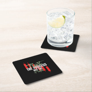 Trade Motivation | Trust | Self discipline Square Paper Coaster