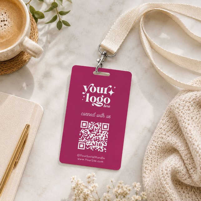 Trade Show Business ID QR code Website Badge (Creator Uploaded)
