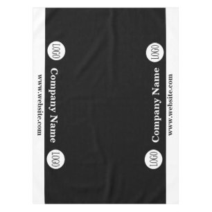 Trade Show Tablecloth Custom Logo Business Black
