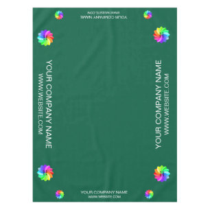 Trade Show Tablecloth Custom Logo Red