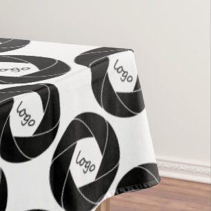 Trade Show Tablecloth Logo White