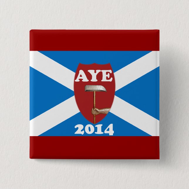 Trade Unionist Scottish Independence Flag Badge (Front)