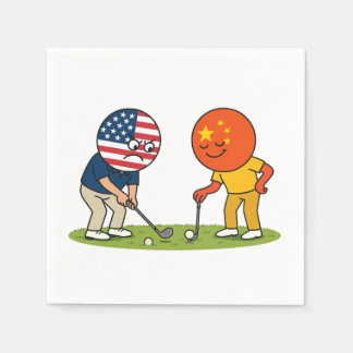 Trade Wars The Golf Edition Napkin