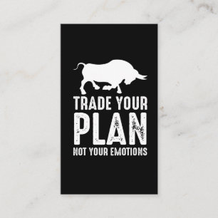 Trade Your Plan Stock Market Day Trader Investor Business Card