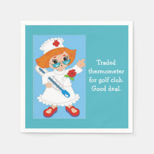 Traded Thermometer for Golf Club - Good Deal Napkin