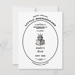 Trademark, little shenanigans, customisable card