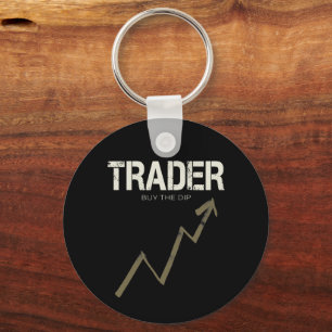 Trader Buy The Dip Day Trader And Cryptocurrency Key Ring