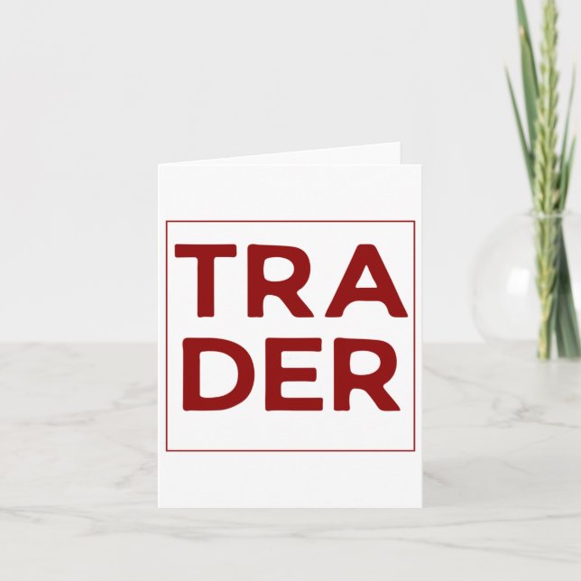 Trader  card (Front)