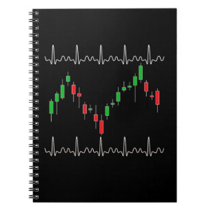 Trader Heartbeat Pulse Crypto Notebook