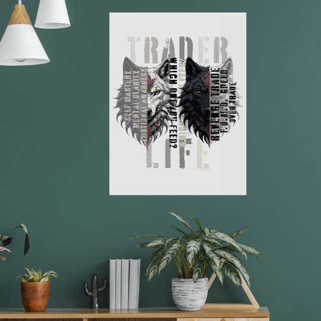 Trader life | Wolf | Both sides Poster (Living Room 1)