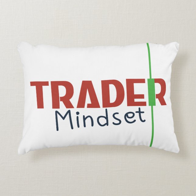 Trader Mindset – Discipline, Focus, Trading Psycho Decorative Cushion (Front)