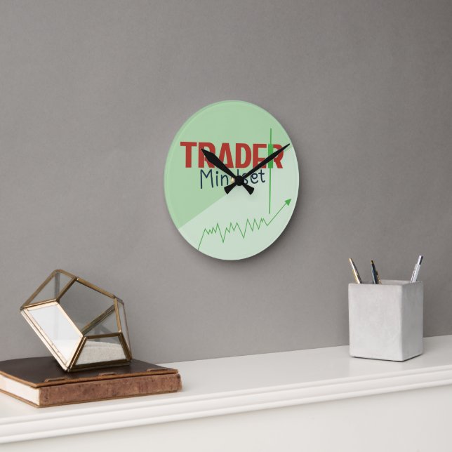 Trader Mindset – Discipline Focused Trading Round Clock (Office)