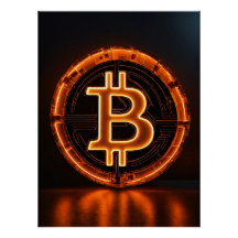 trader room modern office orange bitcoin LOGO 