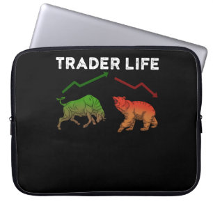 Trader Stock Gifts Day Trading Gift Market Forex Laptop Sleeve