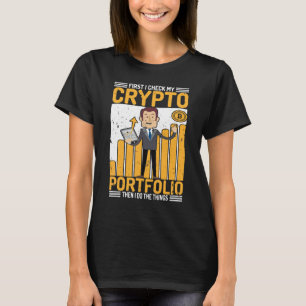 Traders Cryptocurrency Lifestyle Crypto Portfolio  T-Shirt