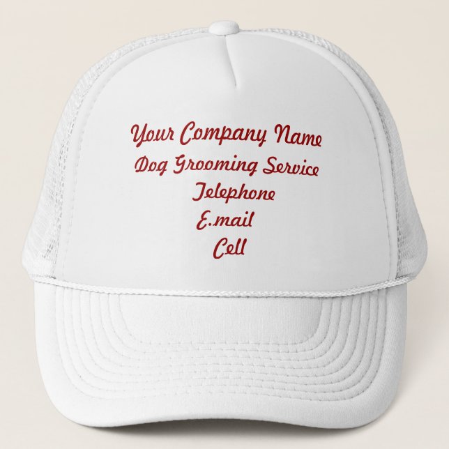TRADES - DOG GROOMING TRUCKER HAT (Front)