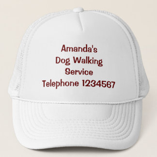TRADES, DOG WALKING. TRUCKER HAT