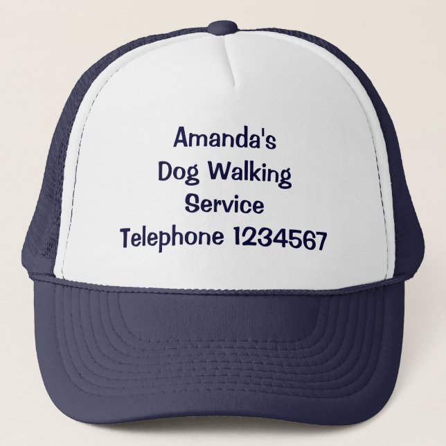 TRADES, DOG WALKING. TRUCKER HAT (Front)