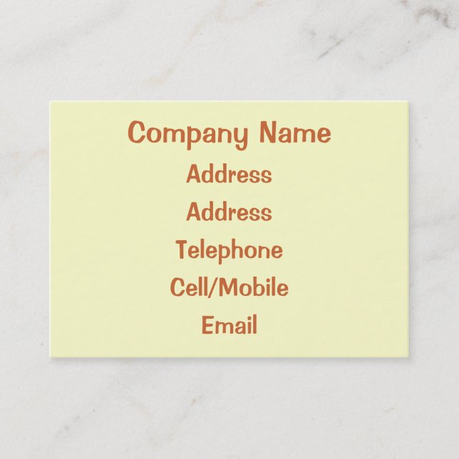 TRADES. ELECTRICIAN. BUSINESS CARD (Front)