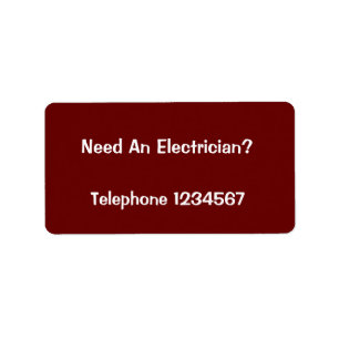 TRADES. ELECTRICIAN. LABEL