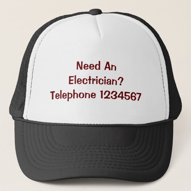 TRADES. ELECTRICIAN. TRUCKER HAT (Front)