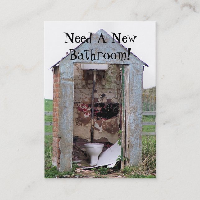 TRADES. NEW BATHROOM BUSINESS CARD (Front)