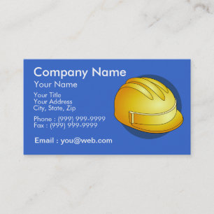 Trades of the building business card