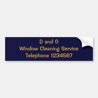TRADES, WINDOW CLEANING BUMPER STICKER