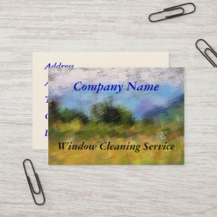 TRADES, WINDOW CLEANING BUSINESS CARD