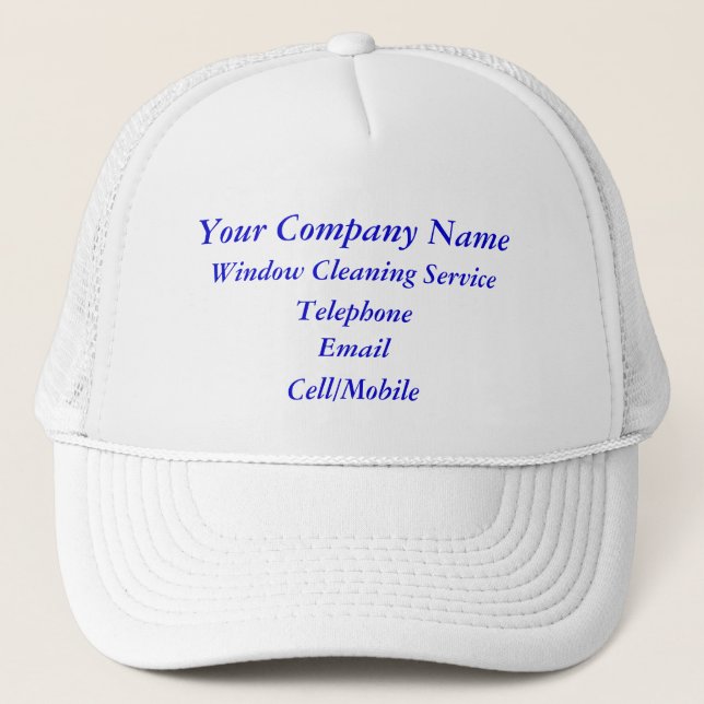 TRADES, WINDOW CLEANING TRUCKER HAT (Front)