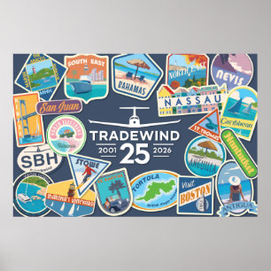 Tradewind 25th Anniversary Horizontal Poster