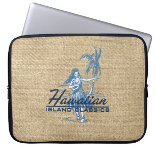 Tradewinds Hawaiian Hula Girl Neoprene Wetsuit Laptop Sleeve