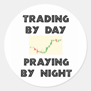 Trading by Day Classic Round Sticker