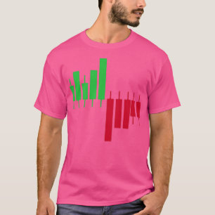 Trading candlesticks candle chart pips T-Shirt